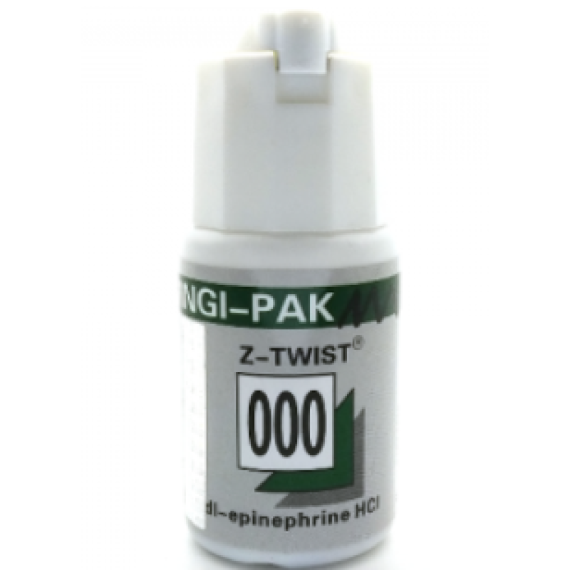 Gingi-Pak, Джинжі Пак, 000, ретракційна нитка, 274см, (зелена) / епінефрин Gingi-Pak, Джинжі Пак, 000, ретракційна нитка, 274см, (зелена) / епінефрин